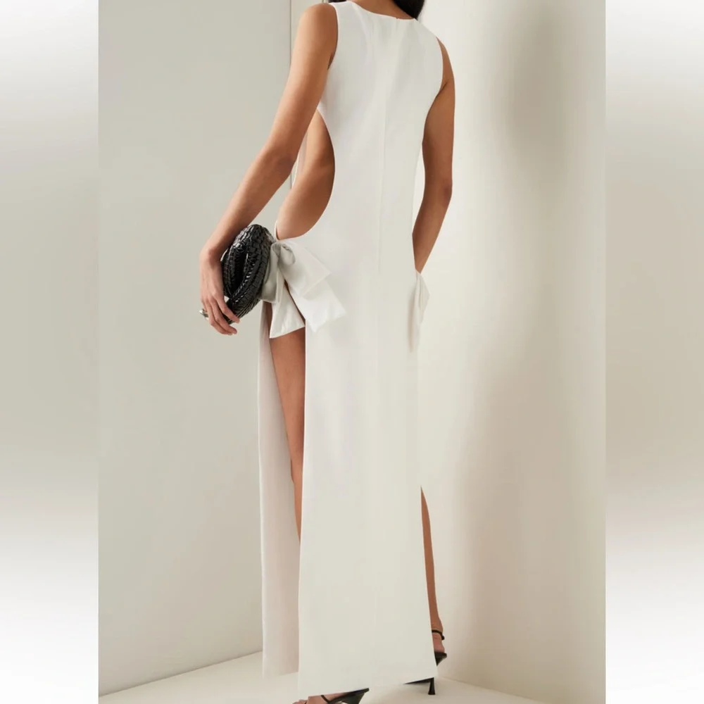 Monot Elegant White Backless Dress w/ TAGS - Picture 8 of 10